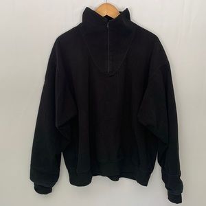 Zero Restriction Golf Outerwear Quarter Zip Microfibre Pullover USA Black Large